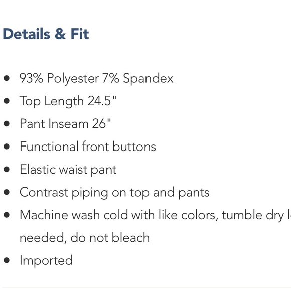 NWT Draper James Blue Gingham Pajama Set - Picture 2 of 2